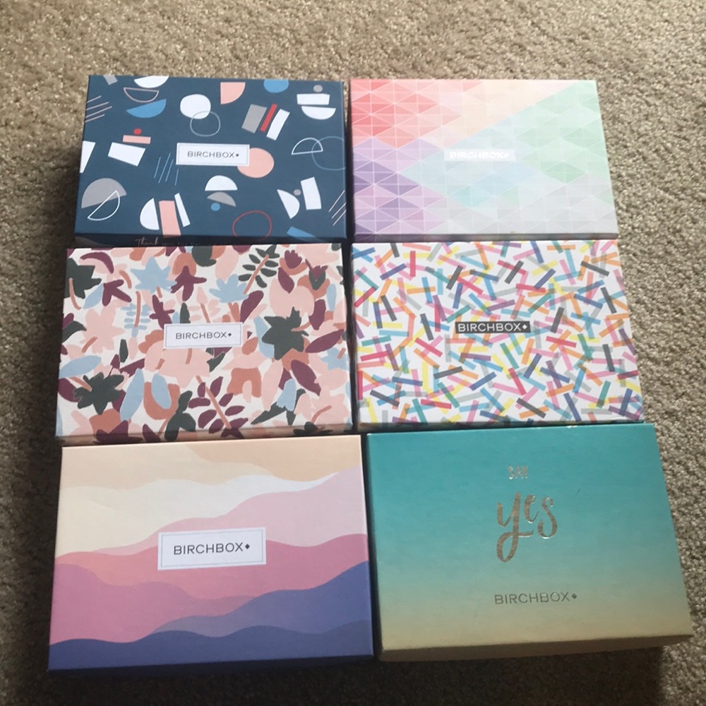 6 Birchbox Empty Boxes